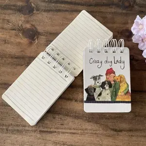 Блокнот TEKA Kołonotes A7 SSN18 Crazy Dog Lady Psiara — карманный формат A7, линованный