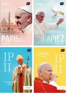 Burtnīca A5 32 lapas INTERDRUK ar UV druku — Reliģija JPII/Franciszek, iep. 10 gab.