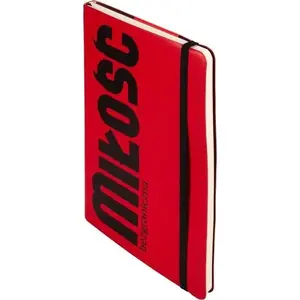 Notebook Antra Notes A5 grid Miłość red — A5 grid notebook, 5904210076723