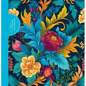 Блокнот Fresh Flora 100x100 мм, 48 листов, в клетку, декоративный голубой