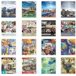 Notepad Fresh decorative notebook 80 sheets squared (7 mm)