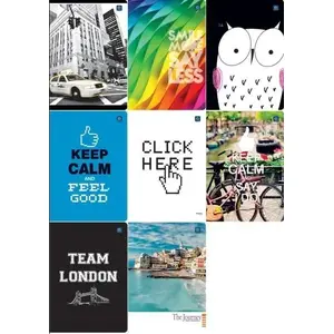 Notebook INTERDRUK A5 80 pages, ruled — pack of 10
