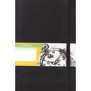 Notebook Antra Notes A5 Kropki Impresja — A5 dotted notebook, black cover