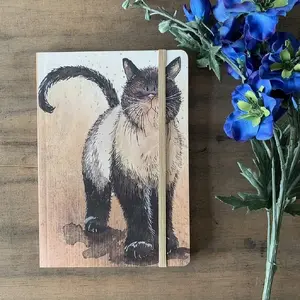 Notebook A5 TEKA Notatnik z gumką LCN08 Kot Coco, A5 size, elastic closure