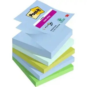 Self-adhesive note pad Post-It 3M Super Sticky Z-Notes R330-5SS-OAS 76×76 mm, 5 pads × 90 sheets