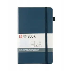 Hard Cover Notebook Sakura Squared 13×21 cm Deep Indigo