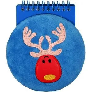 Spiral Notebook STARPAK Notes — reindeer cover, compact pocket notepad