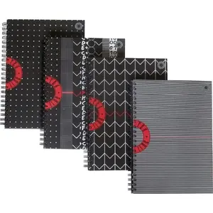 Notebook Ziemia Obiecana Brulion A4, 120 pages, grid, Red Line, pack of 5