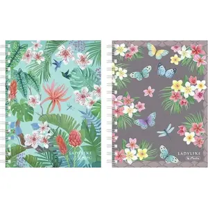 Spiral Notebook HERLITZ Brulion A5 100 sheets Ladylike R.M. (2 pcs)
