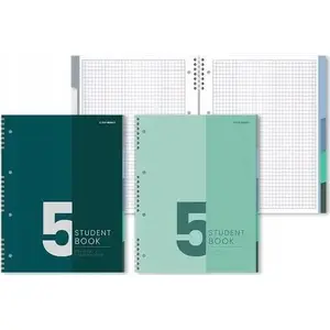 Notebook pads TEKA A4 100 pages squared grid, pack of 5