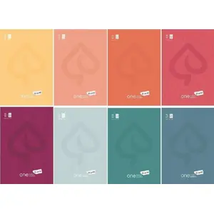 Notebook Santoro A5 60 sheets squared One Colour pack of 10