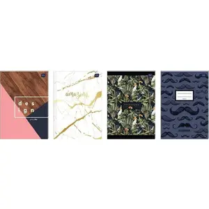 Notebook INTERDRUK Brulion A4 64 pages squared, PT format, pack of 5