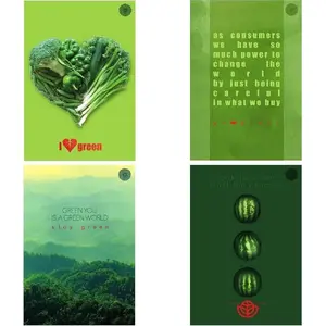 Ruled Notebook Ziemia Obiecana Brulion B5 96 pages squared Think Green pack of 5