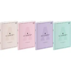 Notebook INTERDRUK A5 60 pages squared Academy Pastel pack of 10
