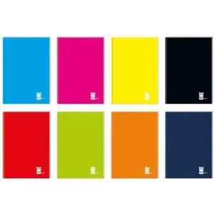 Notebook A5 INTERDRUK 96 pages squared UV One Color — pack of 10