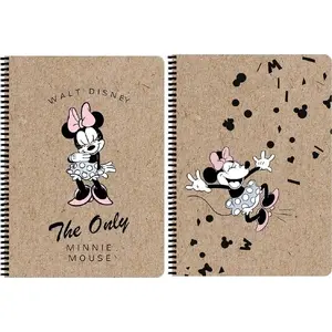 Notebook TEKA A4 80 sheets squared Minnie Mouse Kraft cover
