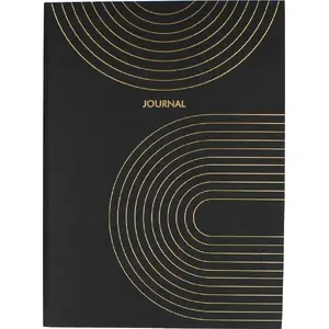 Notebook STARPAK NOTES 156×215 mm, 80 sheets, Classic Gold cover, stitched binding, pack 12/24