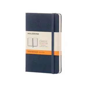 Блокнот Moleskine Classic Твердый переплет Линованный 192 листа Синий 70 г/м²
