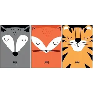 Notebook A4 32-page squared INTERDRUK BB Friends Boys pack of 10
