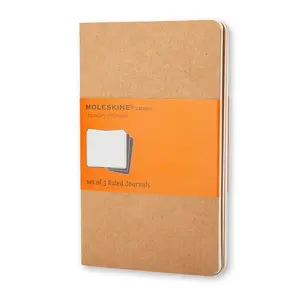 Writing notebook Moleskine Cahier hardcover, 64 sheets, lined, 70 g/m², beige
