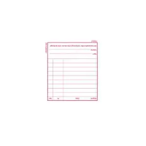 Administration book Mayland-Burde 92220510 — lined notebook, 50 sheets, 85×146×11 mm, white/red