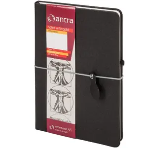 Блокнот Antra Notes A5 Kropki Renesans — Antra A5 в точку, чёрный