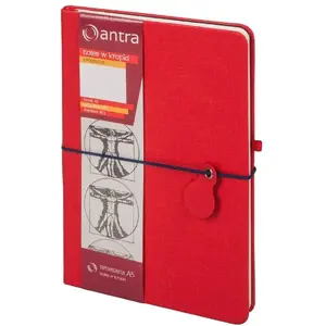 Notebook Antra Notes A5 Kropki Renesans Czerwony — A5 dotted notebook, hard cover, 280236