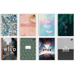 Notebook pad INTERDRUK A5 80 sheets squared grid pack of 5