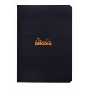 Notebook Clairefontaine A5 lined 48 pages 80 g/m² black cover (Rhodia model 119189C)