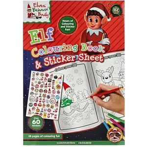 Colouring Book Usorteret A4 48 pages with sticker sheet