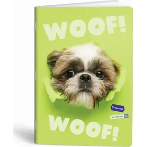 Notebook A5 Santoro 32-page squared Woof mix pack of 10