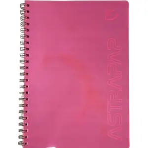 Spiral Notebook A5 Astra 80 pages Lined Fluorescent cover