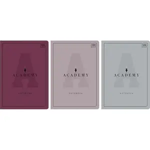 Notebook A4 lined INTERDRUK Academy, 60 sheets, 5-pack