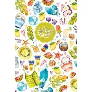 Pierakstu grāmatiņa Fresh 143×210 mm 96 lapas rūtiņa — dekoratīvs vāks (Wakacje)