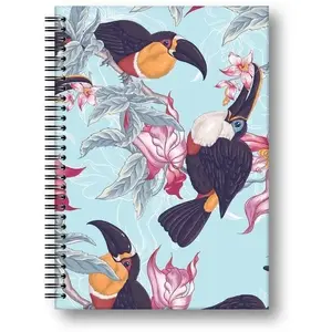 Notebook A5 Penmate Tukan 80 sheets, squared (grid) — school and office notebook
