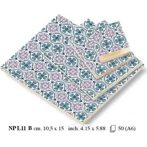 Notepad ROSSI Decorative A6 Notebook, purple, lined, BR NP L11 B