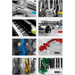 Notebook for Sheet Music A5 16-stave pack of 10 — INTERDRUK 157331
