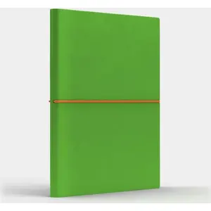 Notebook Like U B6 Fun S with ruled pages, light green and orange cover