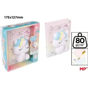 Notebook TEKA 3D Unicorn cover — spiral-bound notepad, product code 590221