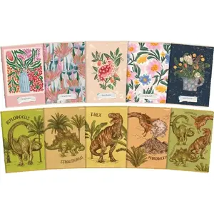 Notebook A5 TOP-2000 80 pages squared Dino/Spring pack of 5