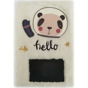 Notebook Easy-Stationery Notes pluszowy A5 80 sheets Panda — cushioned cover, A5, 80 pages
