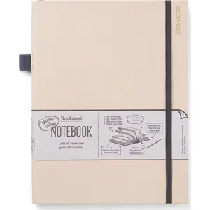Notebook Peter Pauper Press Bookaroo large — cream cover, ruled pages