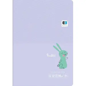 Notebook INTERDRUK A5 32 pages, colored ruled lines, B&B Kids Pastel