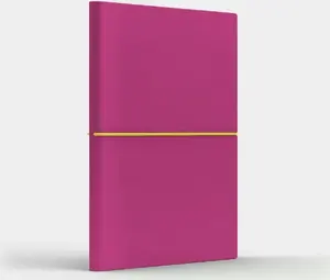 Notebook A5 Like U Fun M lined pink/yellow — 393163