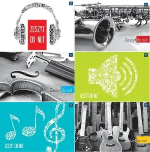 Music notebook INTERDRUK A4/16K, staff paper, pack of 10 (MPN 156501)