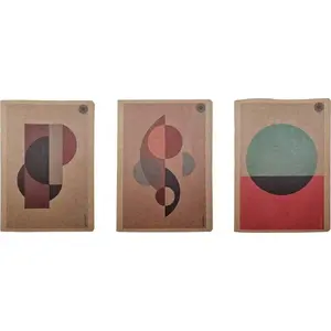 Notebook A4 80-sheet checked Ziemia Obiecana New Geometric Modern pack of 5