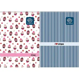 Notebook sheets INTERDRUK Notes A6, 50 pages, squared, pack of 20