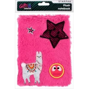 Notepad STARPAK Notes Pluszowy Lama — lined pages, small format