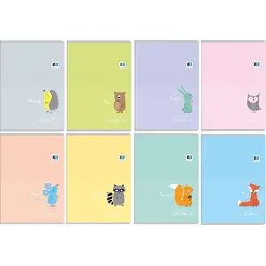 Burtnīca Noster A5 16 lapas — krāsaina līnija, Black & Blue kids pastel