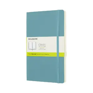 Pierakstu grāmata Moleskine Classic mīkstais vāks, zils, monohroniska, papīrs 70 g/m², matēts